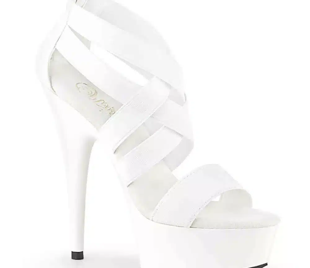 Pleaser high heels - Delight - white