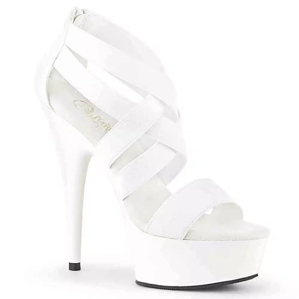 Pleaser high heels - Delight - white